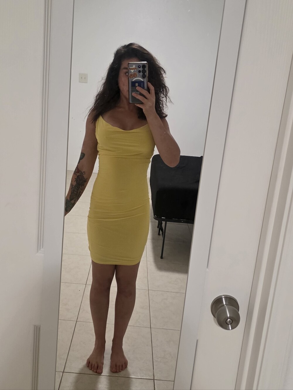 Yellow Bodycon Dress